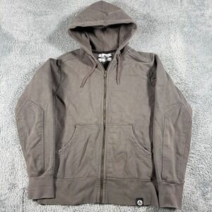 American Giant Full Zip Hoodie Mens Large Heavyweight Sweatshirt Made in USA